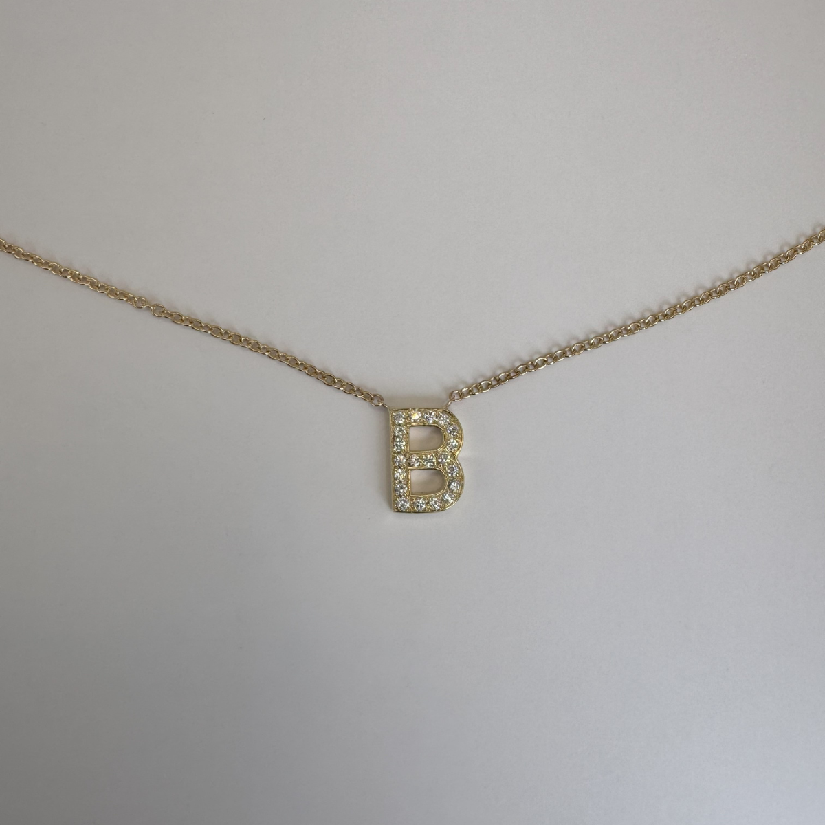 Initial Diamond Necklace