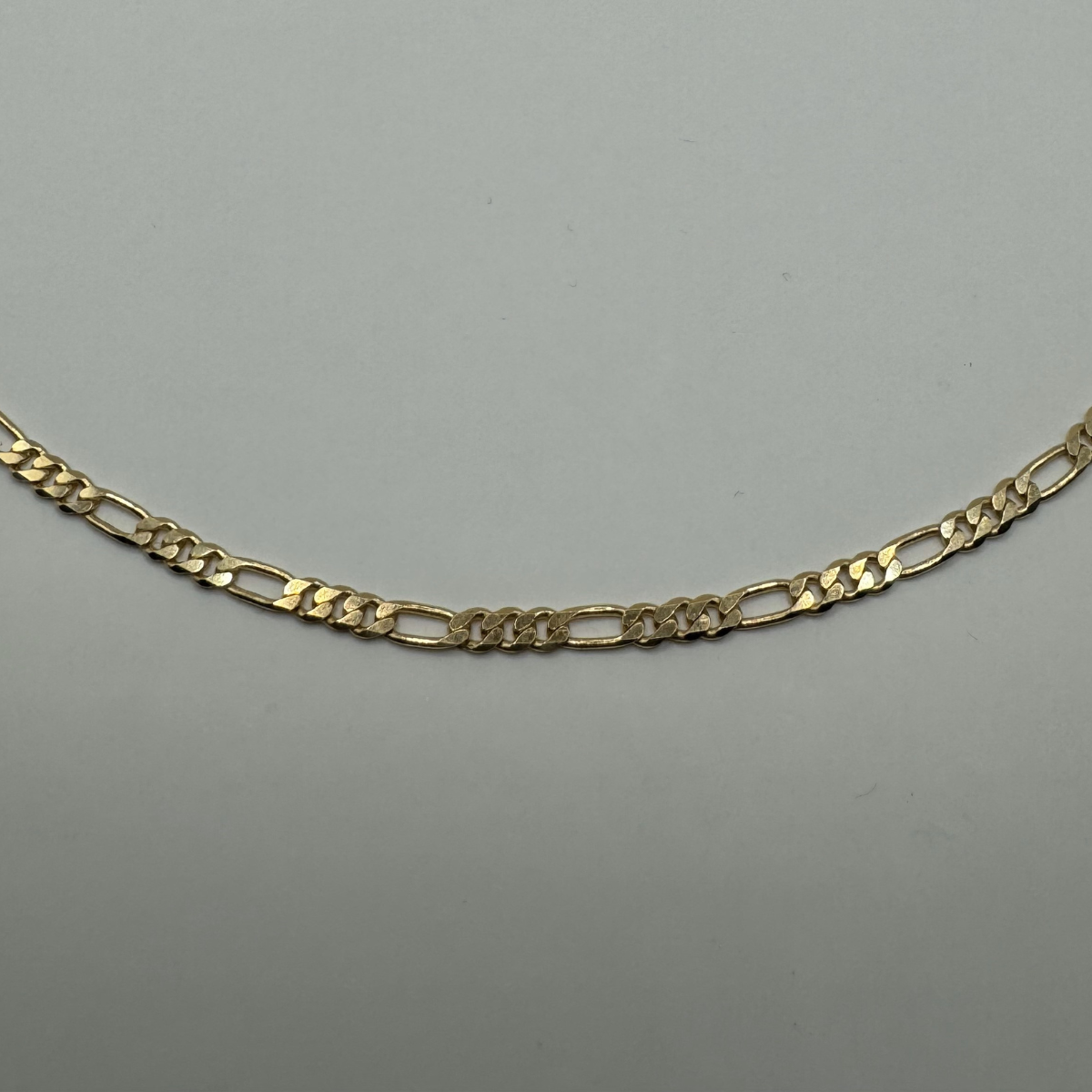 Flat Figaro Gold Chain
