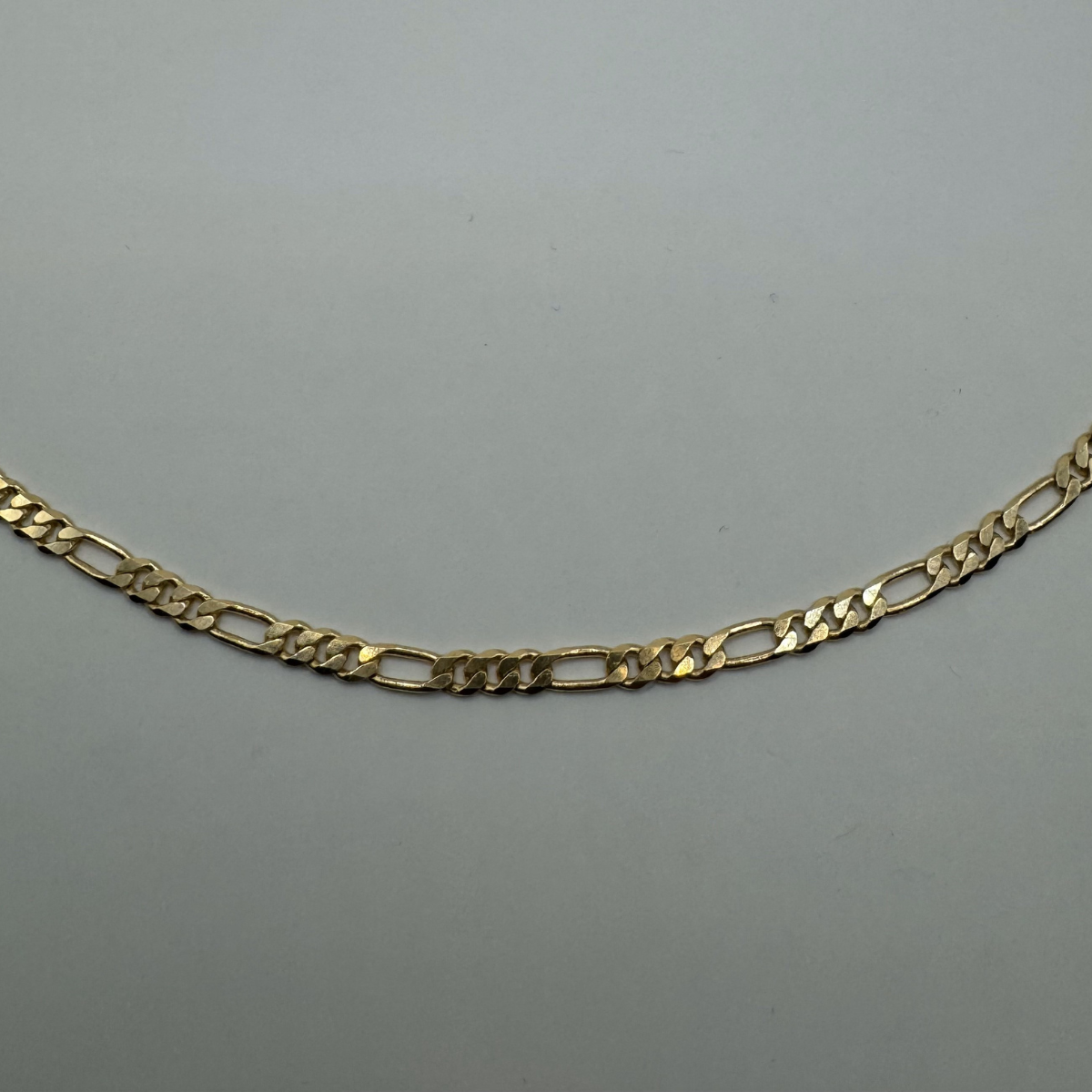 Flat Figaro Gold Chain
