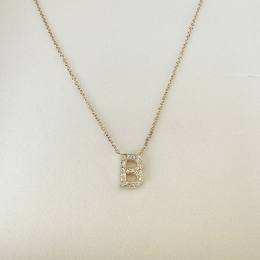 Initial Diamond Necklace