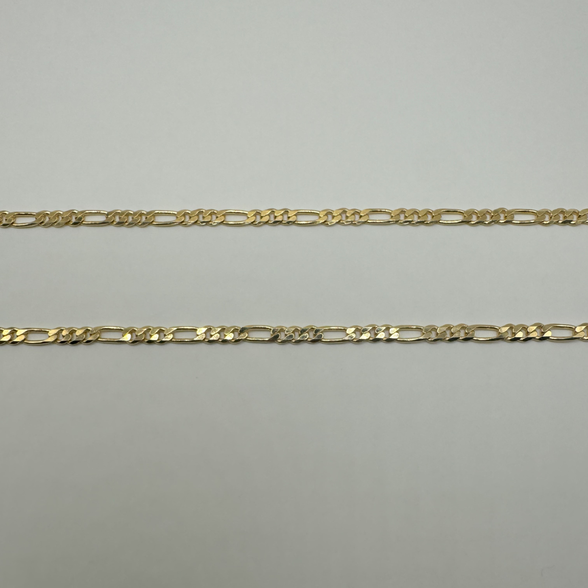 Flat Figaro Gold Chain