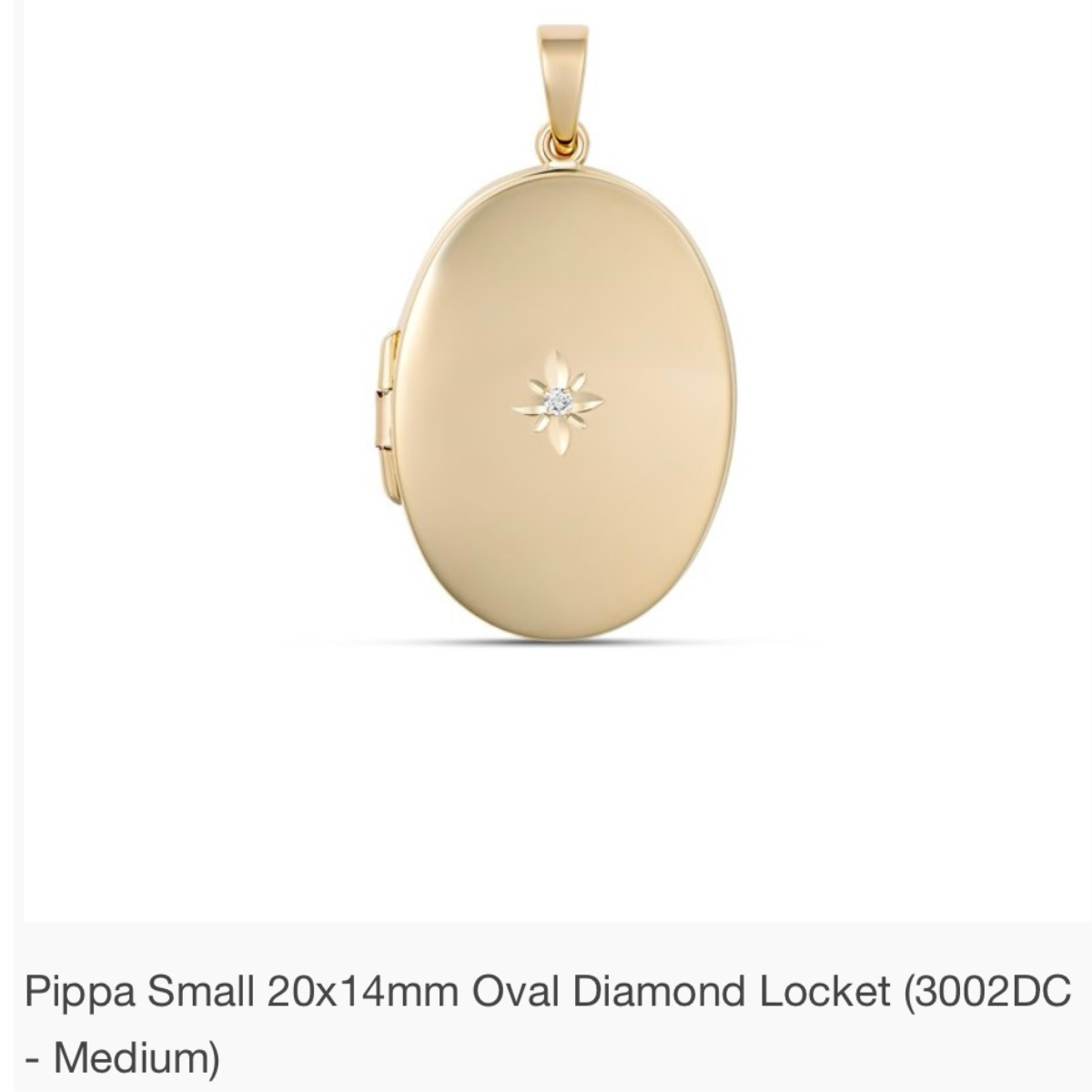 Eden Oval Diamond Photo Locket