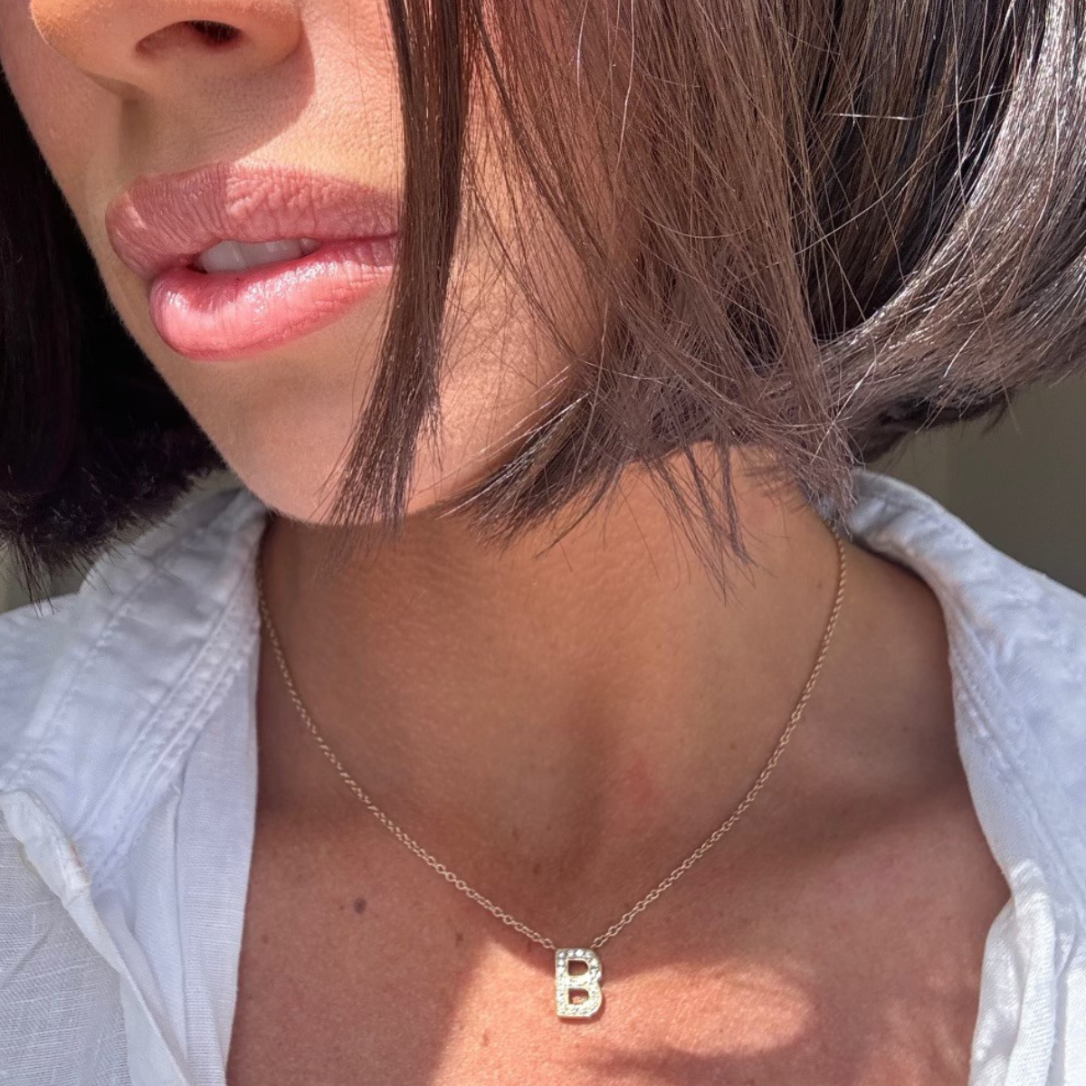 Initial Diamond Necklace