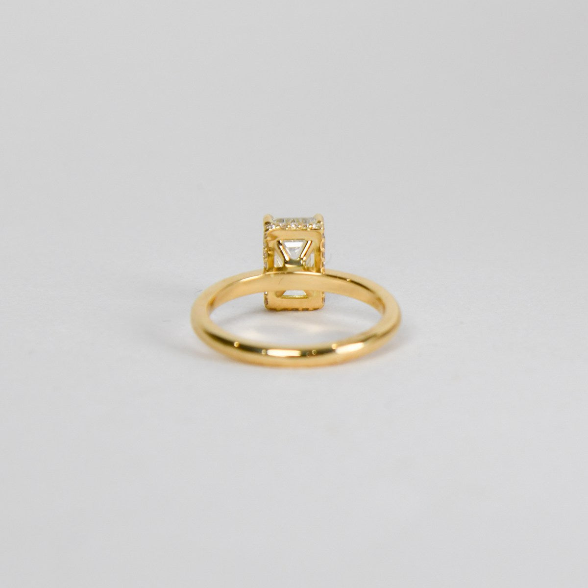 Emerald Diamond Hidden Halo