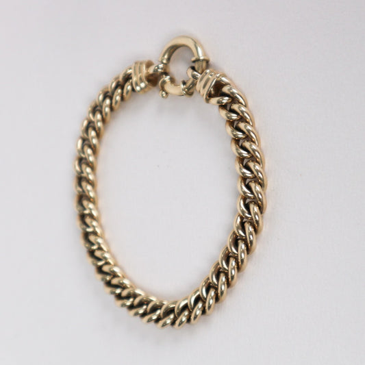 Curb Bracelet with bolt clasp