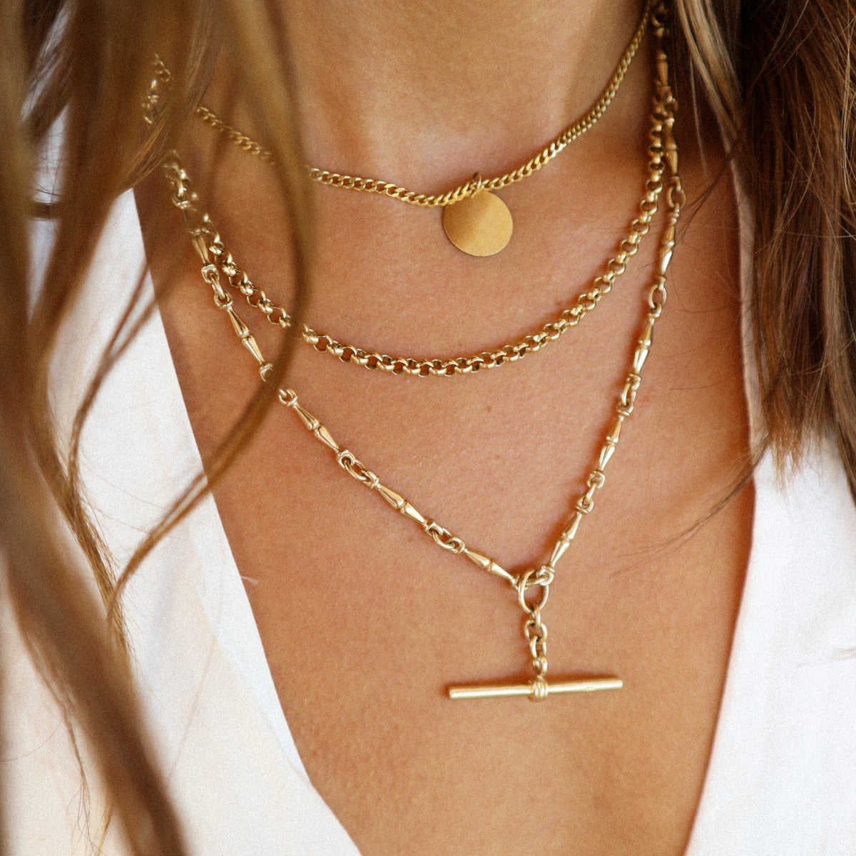 Double Curb Link Necklace