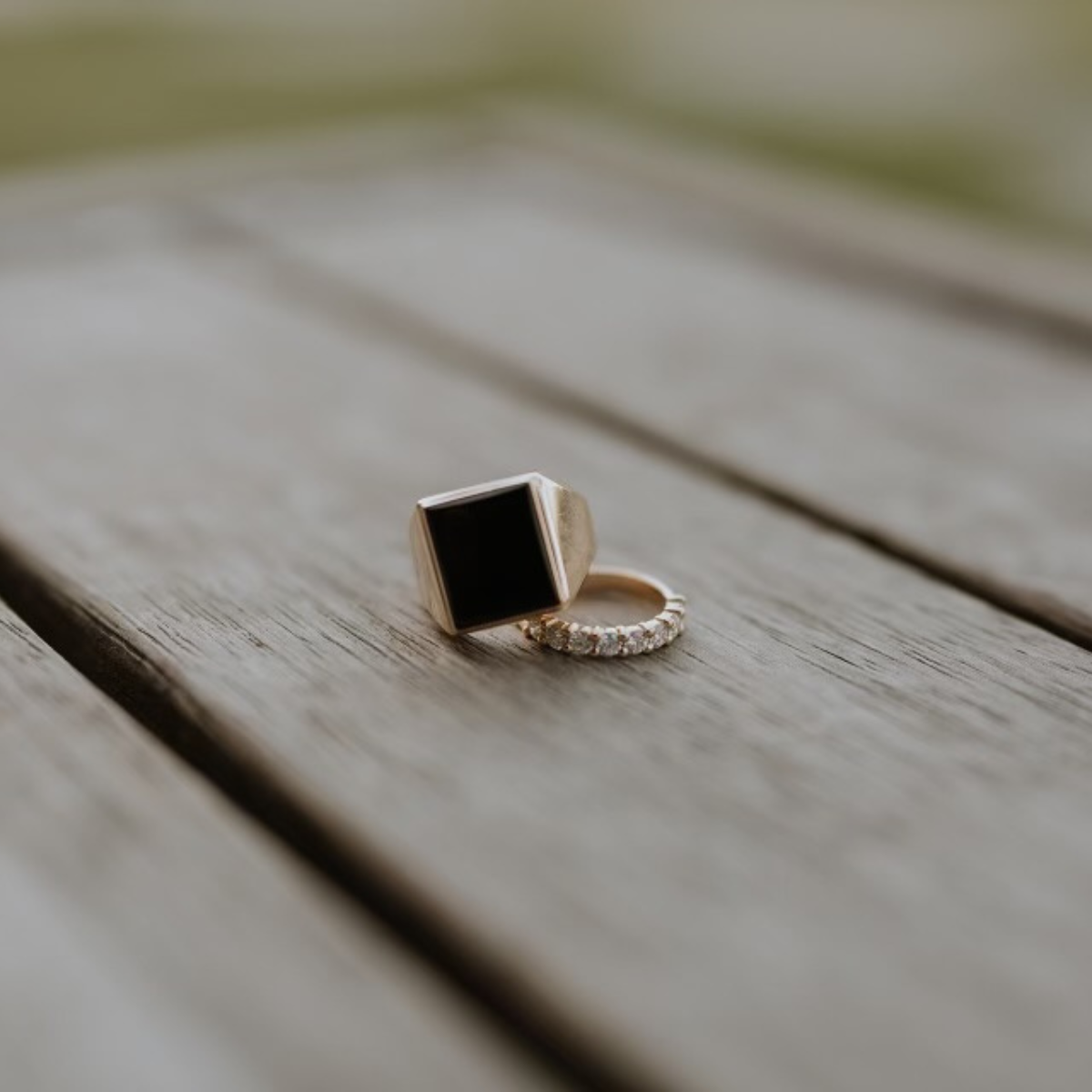 The Kristie Oval Diamond Half Band