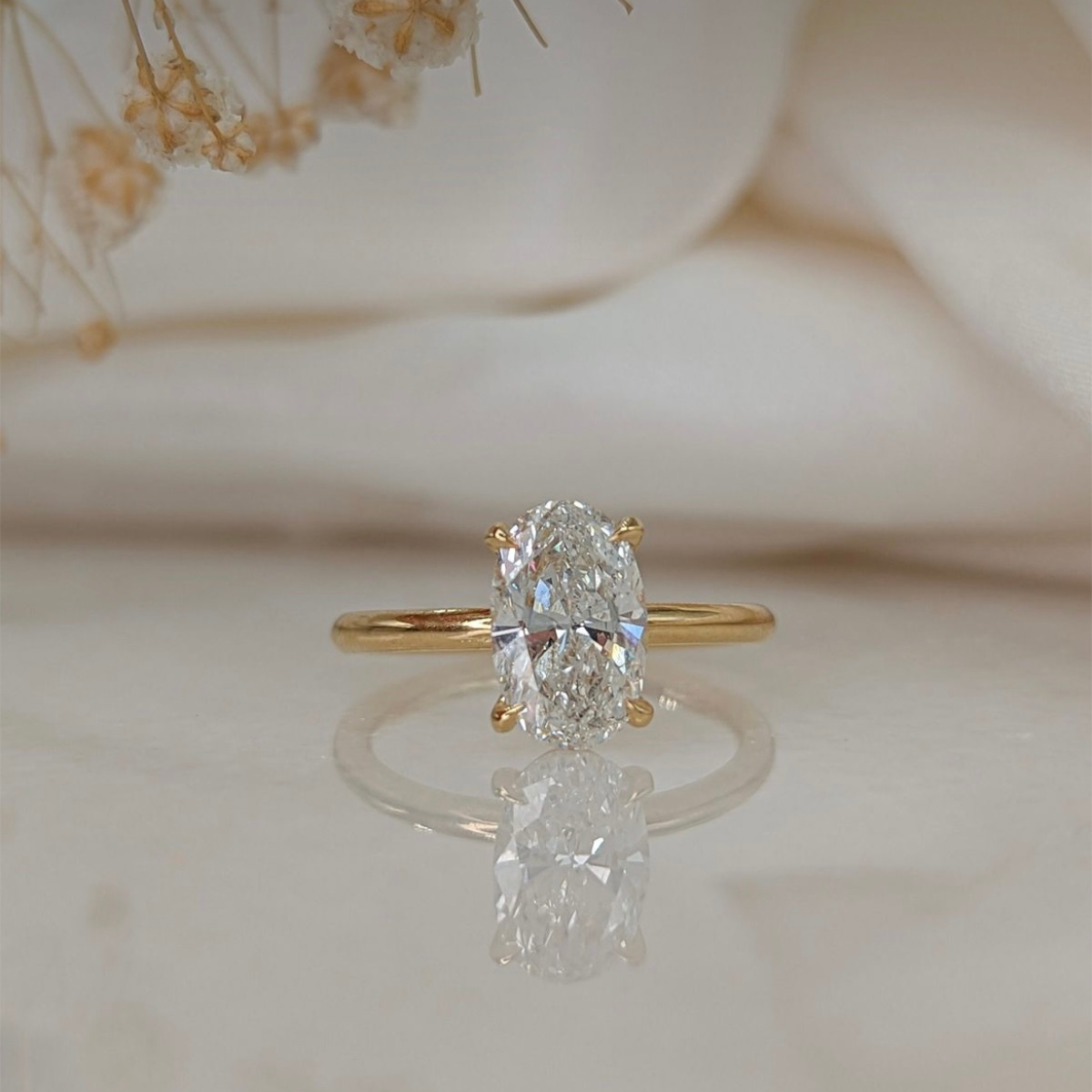 Oval Diamond Ring