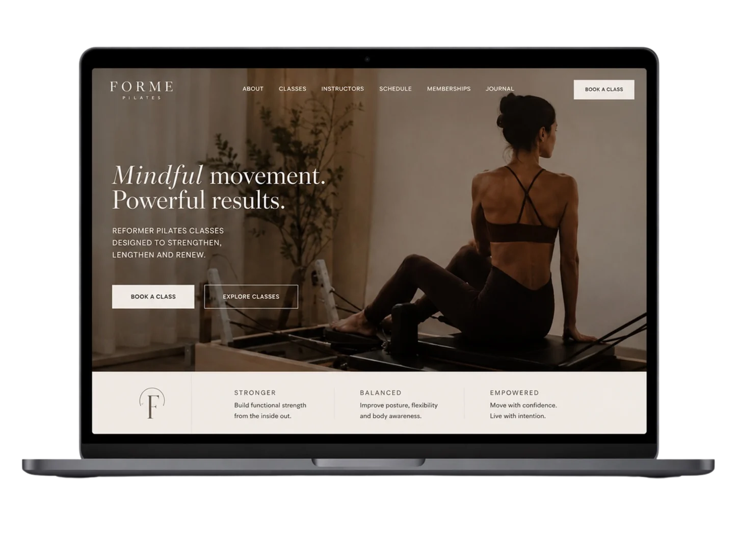 Pilates and wellness website direction